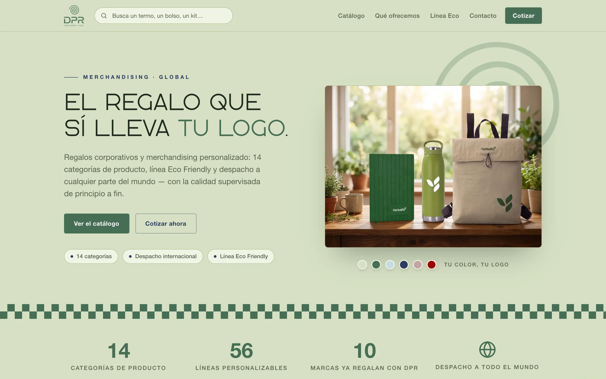 Sitio de Doral Paper funcionando en producción