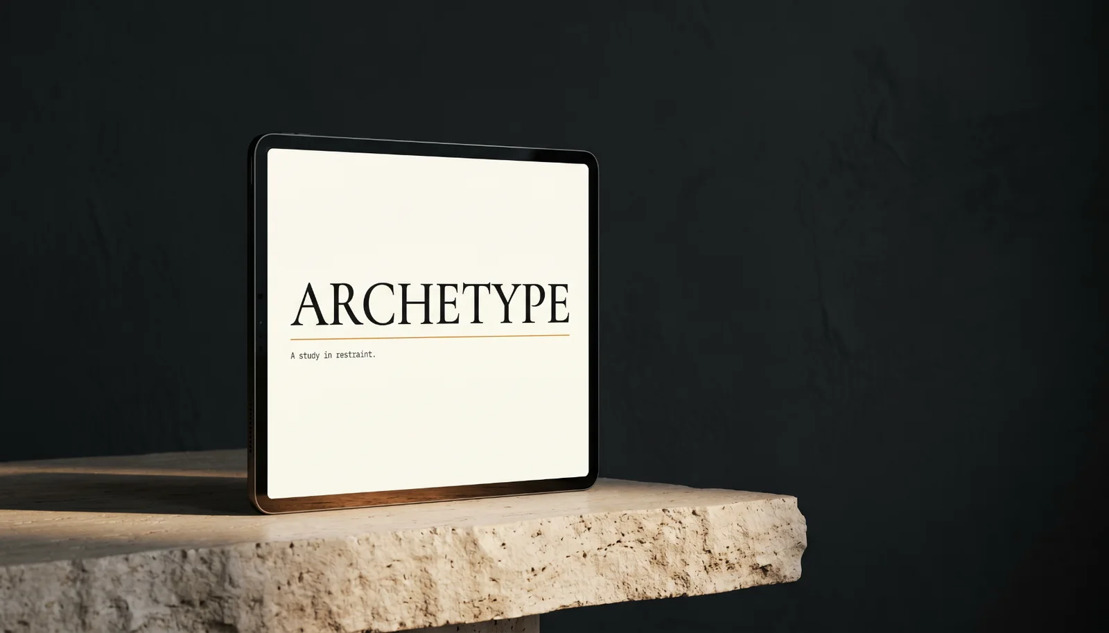 Editorial · monitor mockup