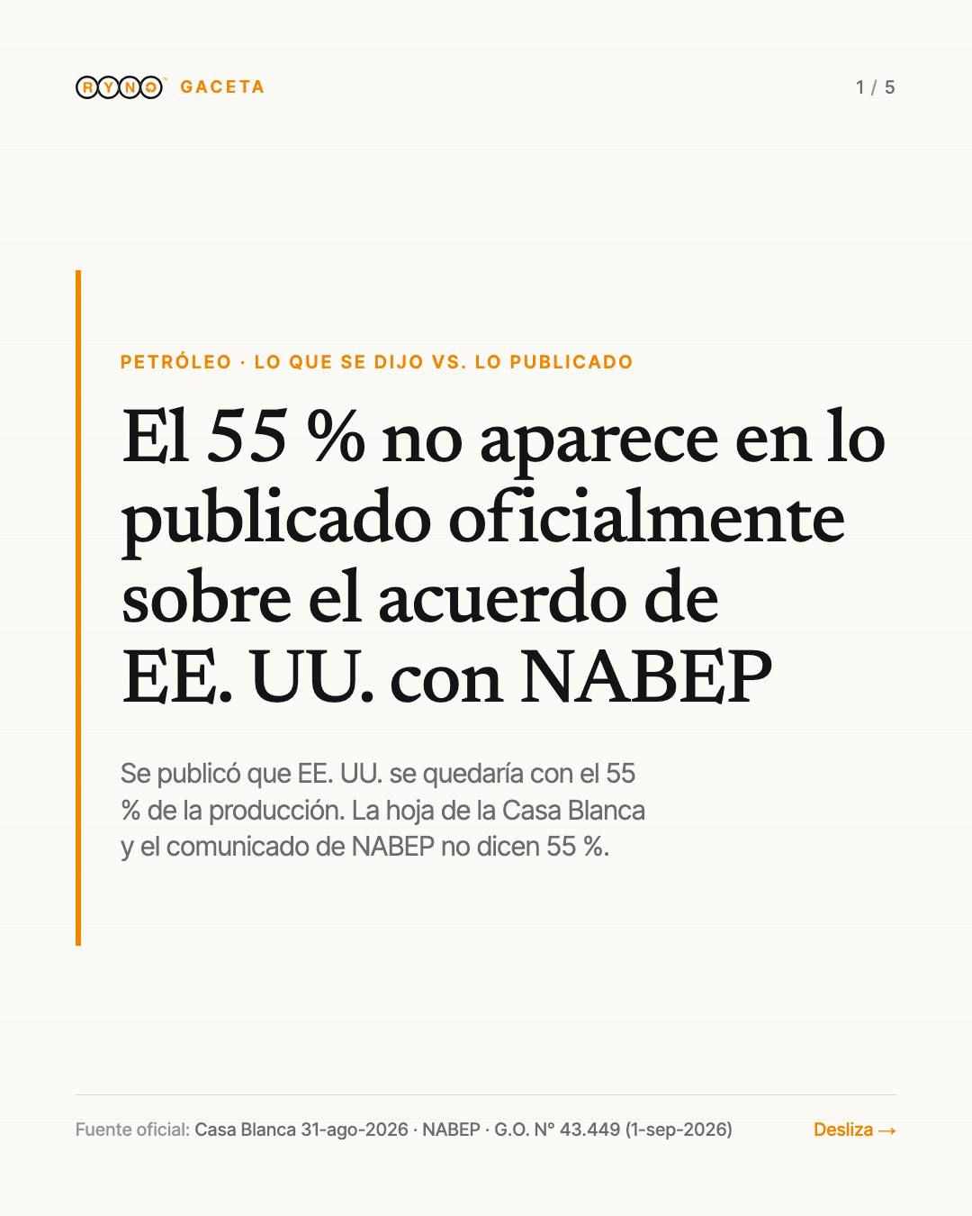 El 55 % no aparece en lo publicado oficialmente sobre el acuerdo de EE. UU. con NABEP